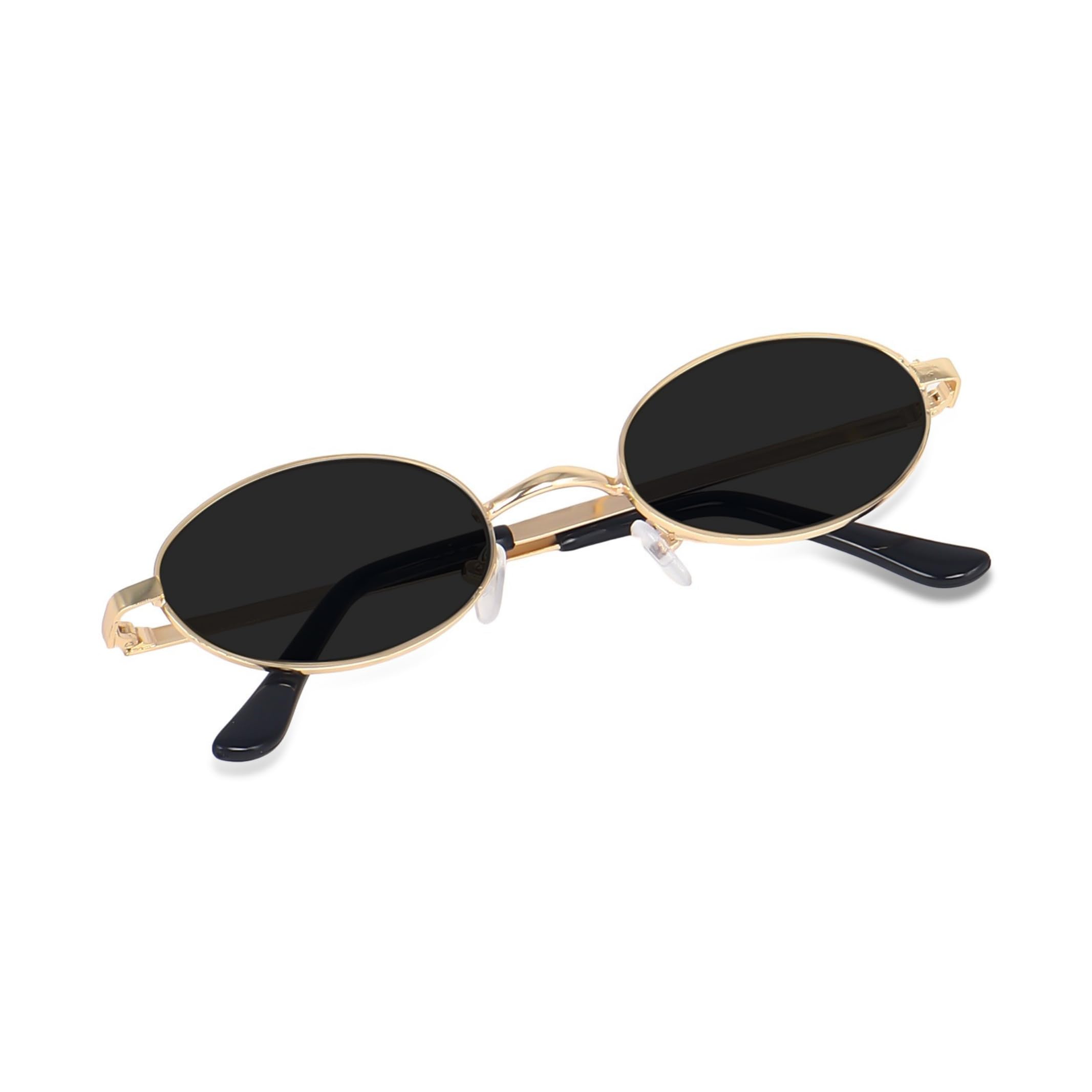 Oval Shape Women's Sunglasses Lightweight Frames Provide Uv Protection,Small Metal Frames Making Them Ideal For Everyday Wear.,Non-Polarized-picture-42