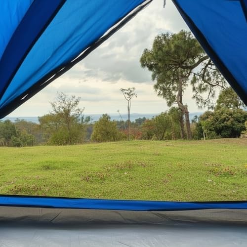 Image of 3 Person Camping Tent | Water Resistant |UV Protection|Wind Ready |Portable | ET1103 | Navy Blue