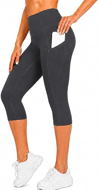 Match Womens High Waisted Active Yoga Pants with Pockets Tummy Control Workout Buttery Soft Leggings