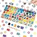 Holzblöcke Puzzle Kinder Spielzeug, ZWOOS 7 in 1 Puzzles Kinder Holzspielzeug Montessori Spielzeug Zählen Alphabet Lernen Holz Stapelringe Formensortierer Stapel Spiel für Jungen Mädchen Kinder