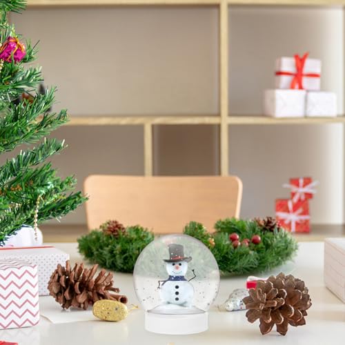 ABOOFAN 10 Peças Globo De Neve De Natal DIY Globos De Neve Em Bolas De Bebida De Natal Natal DIY Glo