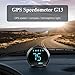 wiiyii GPS Speedometer G13, Heads up Display for Cars with Speed MPH, Compass Driving Direction, Fatigue Driving Reminder, Overspeed Alarm Trip Meter, for All Vehicles