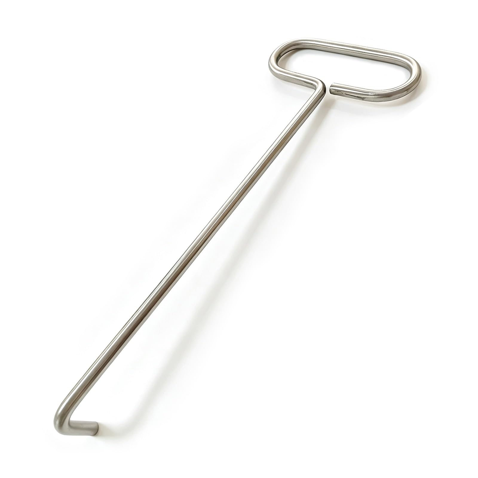 Gancho en J Romo de una Sola Pieza de 11 13/16 a 59 1/16 pulg. | Gancho de agarre ovalado sin soldadura de acero inoxidable 304 de 3/8 pulgadas(1.4m/55.1in)