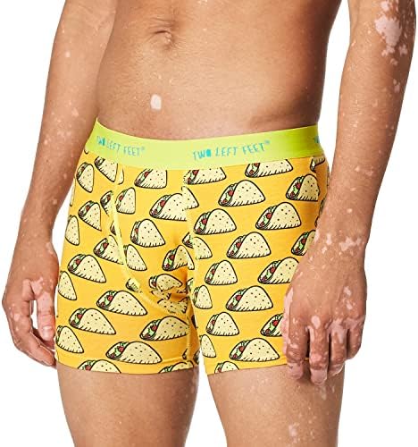 Two Left Feet Mens Boxer Brief Underwear, Taco Tuesday, Large