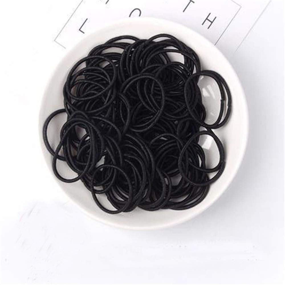 Amazon.co.jp: ヘアゴム 200本セット ブラック 小さめ 髪ゴム 金具なし