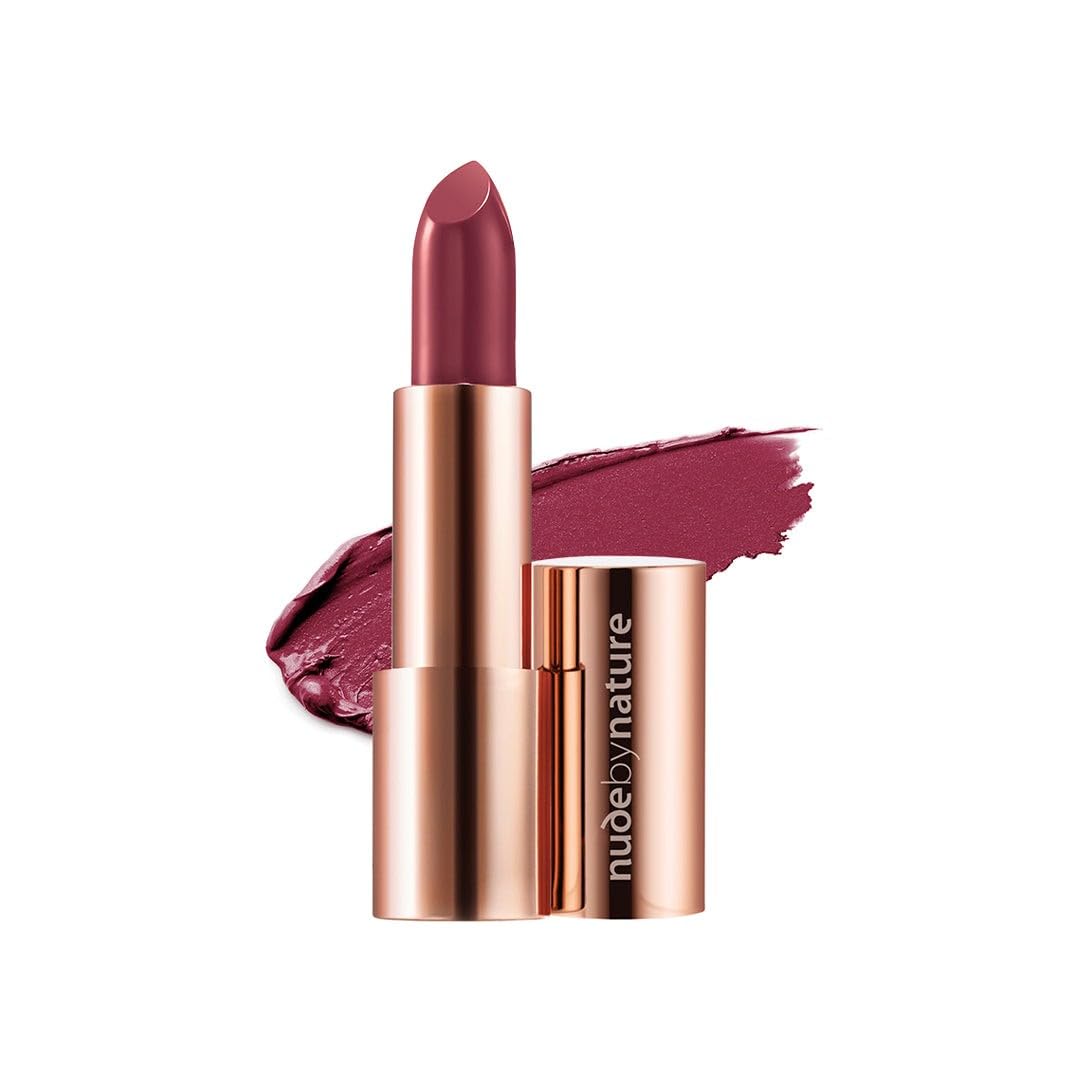 Nude by Nature Pintalabios Shine Humedad en Ciruela Profunda, 21 g