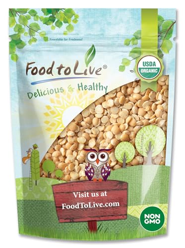 Food to Live Organic Split Yellow Peas, 1 Pound –
