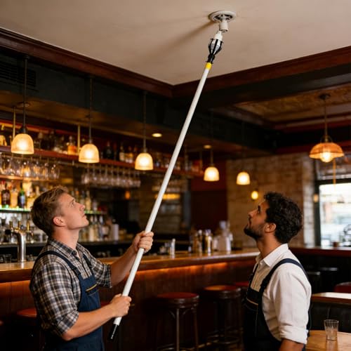 Barre d'installation de lampe : fixez vos éclairages en hauteur sans risquer de chute - 3