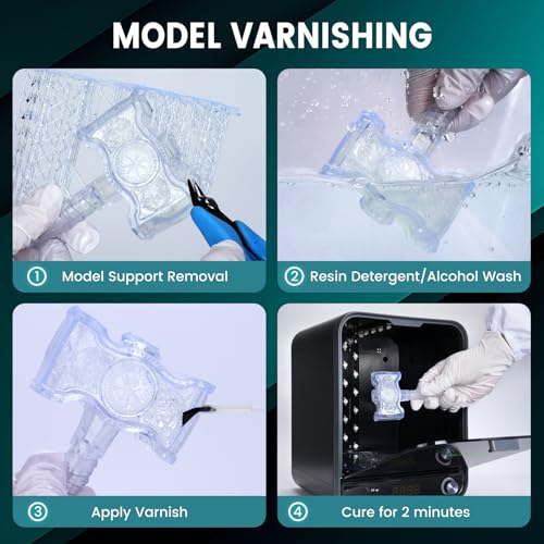 Image of SUNLU High Clear 3D Printer Resin, High Transparency 3D Printing Resin, Resist Yellowing Clear Resin, 405nm UV Curing 3D Printing Photopolymer Resin, Suitable for LCD /DLP /SLA 3D Resin Printer, 1000g