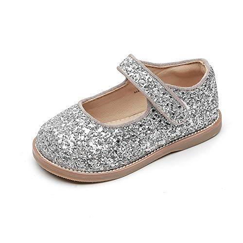 Girls Glitter Ballet Shoes Casual Party Princess Walking Flats