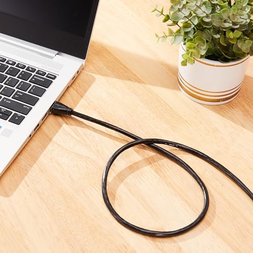 Image of amazon basics RJ45 Cat-6 Ethernet Patch /LAN Cable for Personal Computer - 10 Feet (Black)