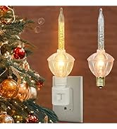 100LED C7 Christmas Lights Battery Operated - 2 Sets 27.5FT With Remote & 8 Lighting Modes