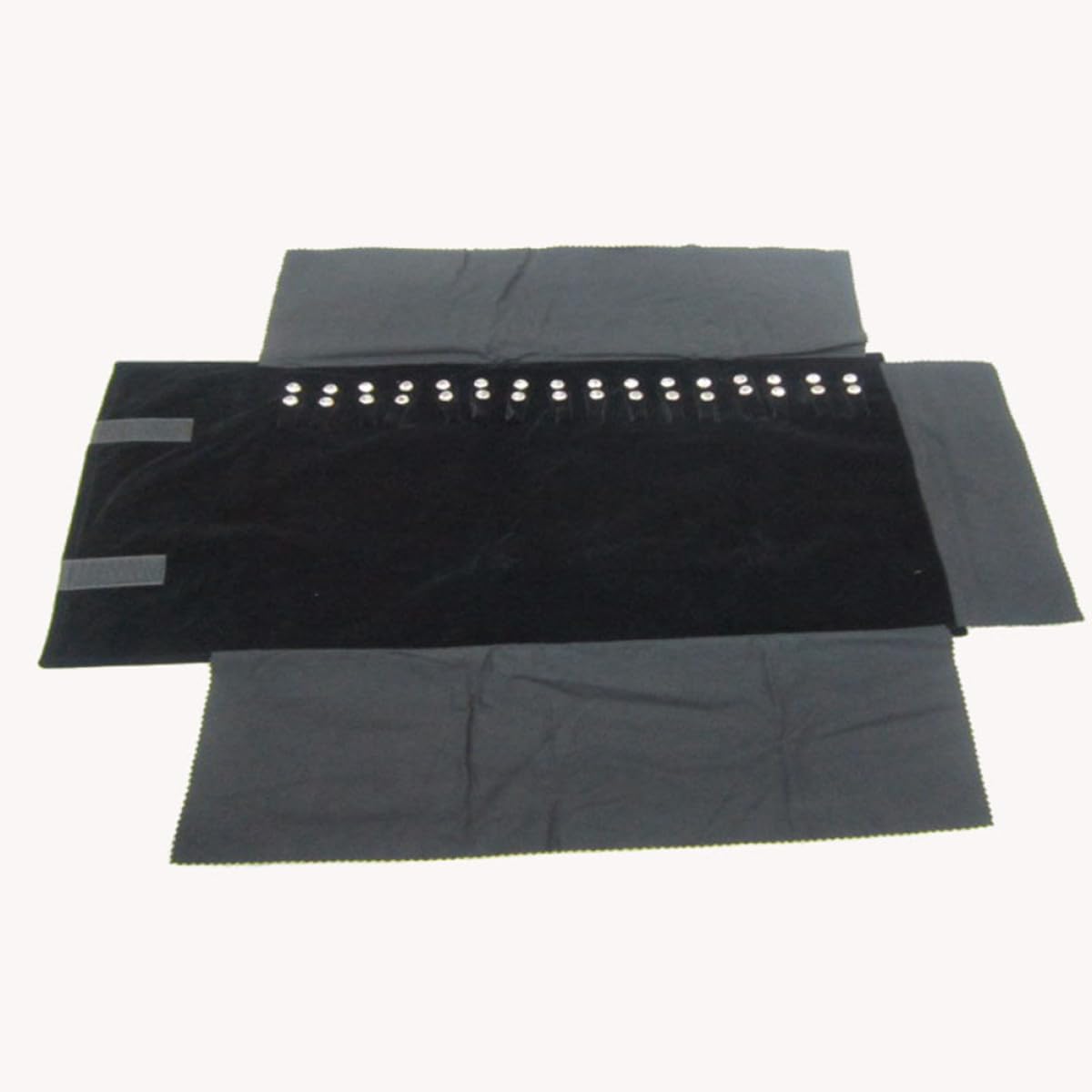 LIFKOME Bolsa De Rollo De Joyería Organizador De Pendientes Y Collares En Terciopelo Suave Para Viaje Compacto Y Ligero Con Protección Segura Para Anillos