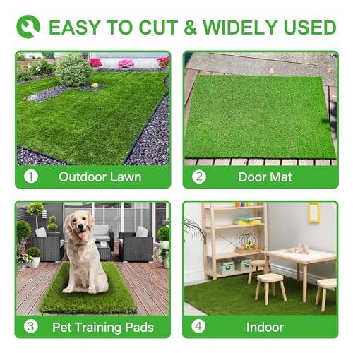LGR SHINE Artificial Grass Turf for Dogs - 6.5 ft x 13 ft, 1.38 inch Fake Grass Pee Pad for Puppy Potty Training - Indoor/Outdoor Patio Dog Wee Pad by LGR SHINE - Image 7