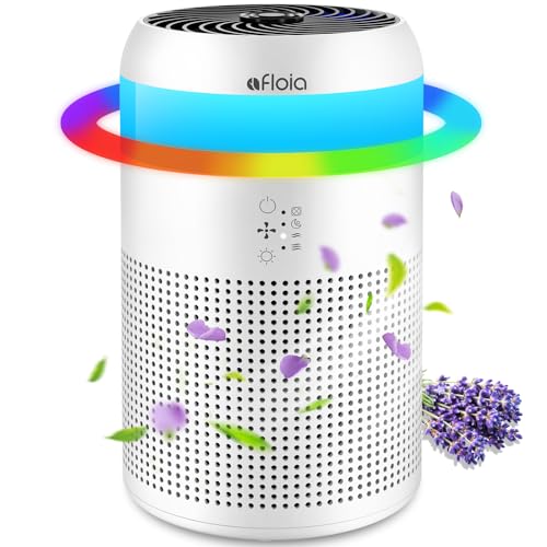 Afloia Air Purifiers for Bedroom with 7 Colors Light  Fragrance Sponge for Home Office Living Room Small Desktop Air Purifier for Pet Dander Mold Pollen Odor Smoke Dust  Cucciolini Doodles Afloia air purifiers for bedroom with 7 colors light  fragrance sponge for home office living room small desktop air purifier for pet dander mold pollen odor smoke dust   cucciolini doodles