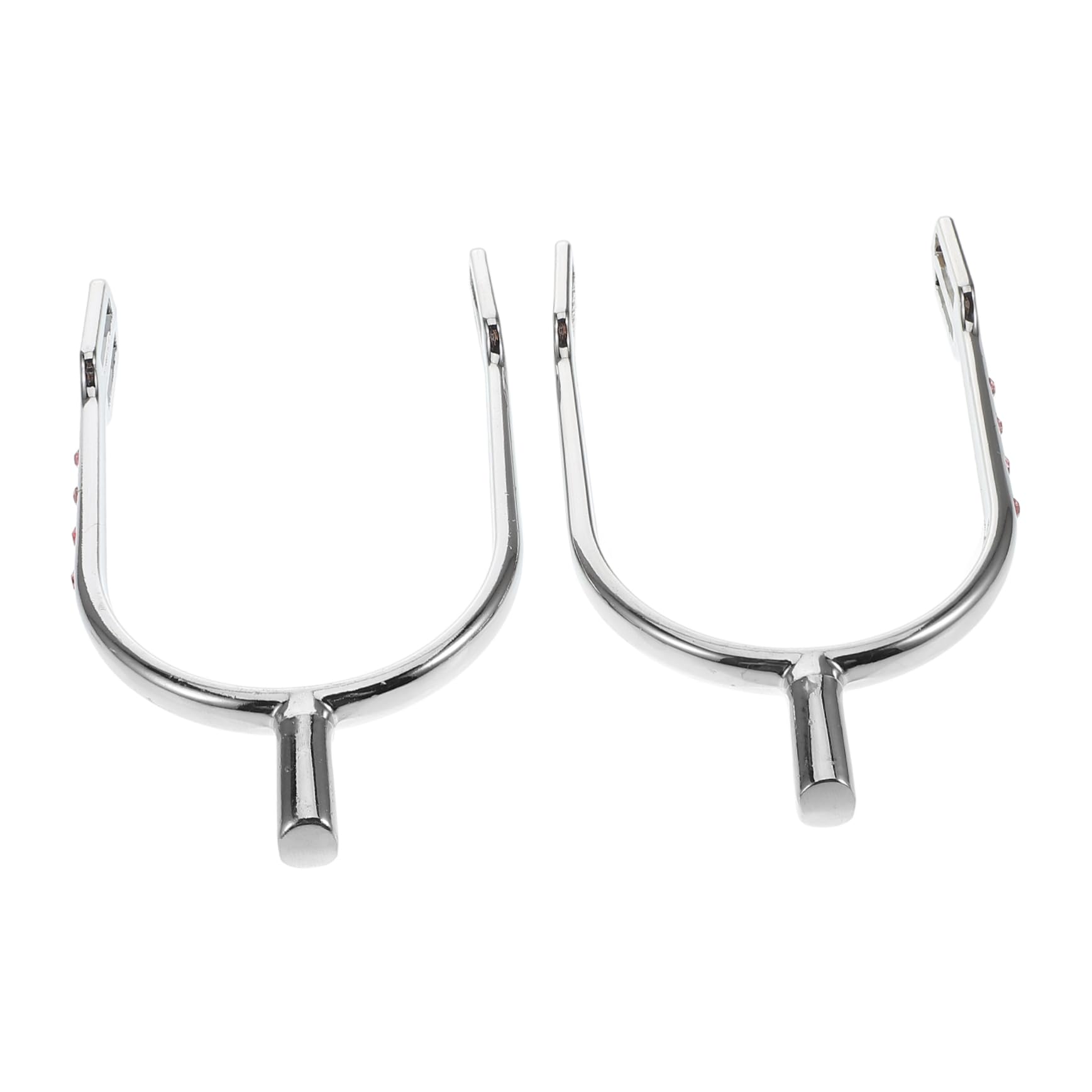 VANZACK Bling Spurs with Elegant Crystal Inlays Sturdy Zinc Alloy Equestrian Spurs for English Saddle Pads for Womens Riding Gear