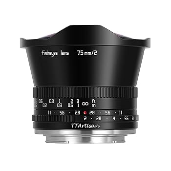 Amazon.co.jp: TTArtisan MF 7.5mm F2 Xマウント APS-C Fisheye