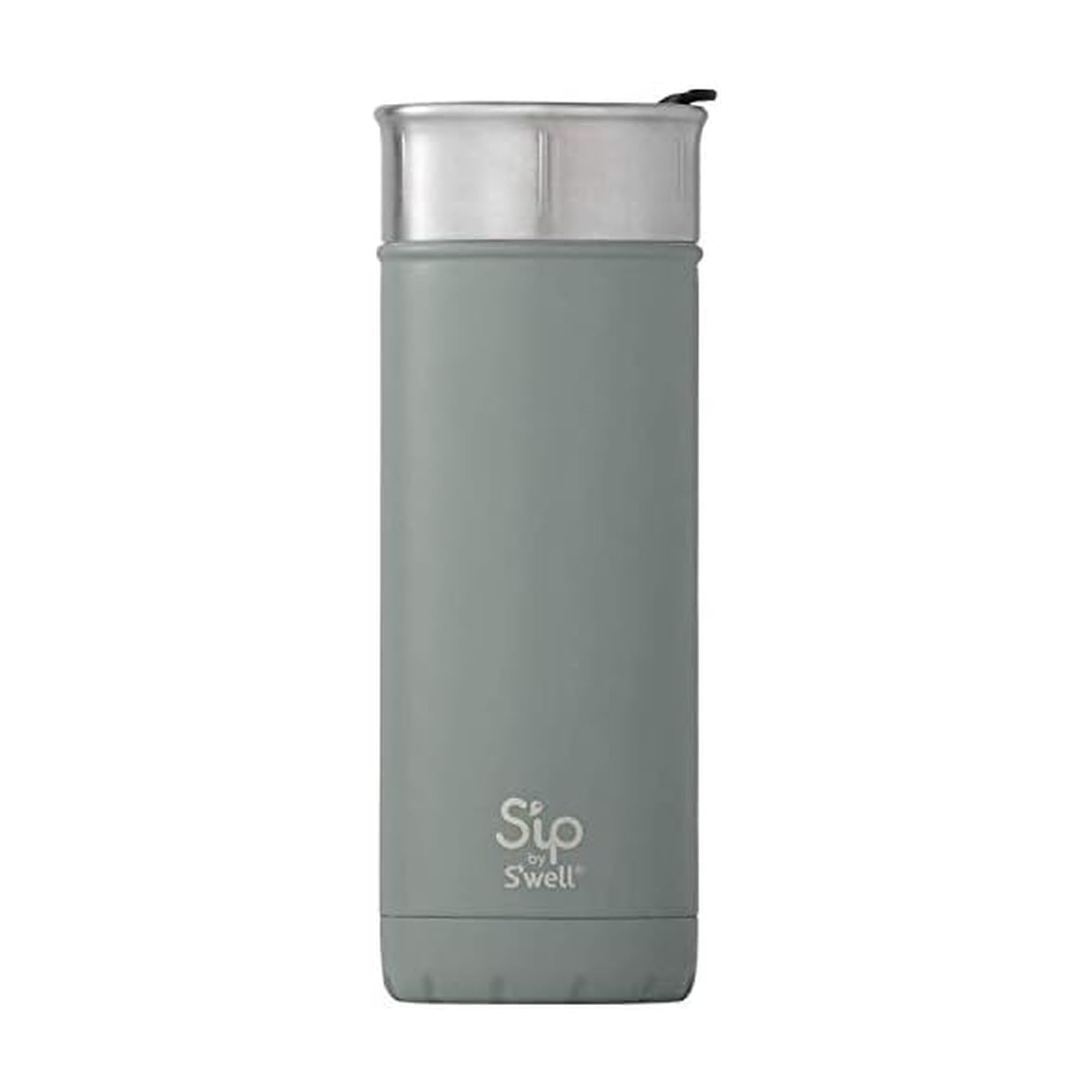 S'ip by S'well Stainless Steel Travel Mug - 16 Fl Oz - Clean Slate - Double-Layered Vacuum-Insulated Travel Mug Keeps Coffee, Tea and Drinks Cold for 16 Hours and Hot for 4 - BPA-Free Water Bottle