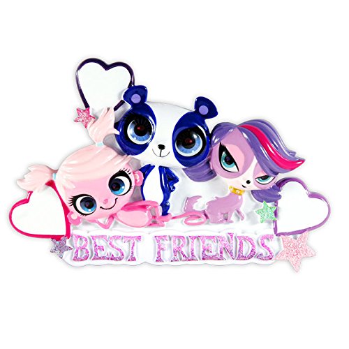 Polar X LPS Best Friends Trio Personalized Christmas Tree Ornament