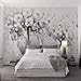 Produktbild Ponana Benutzerdefinierte Irgendeine Größe Wandbild Tapete Blume Nordic Fashion Einfache Schöne Foto Wand Tuch Wohnzimmer Dekoration-350X250Cm