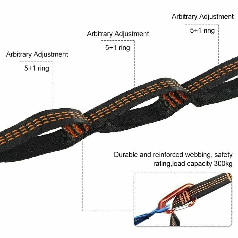 Hammock Straps 2 Pack Heavy Duty 2M - Image 3