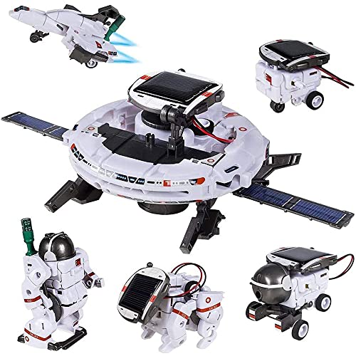 LUFEIS Solar Roboter Spielzeug ab 8 Jahre, 6 in 1 STEM Solar Roboter...