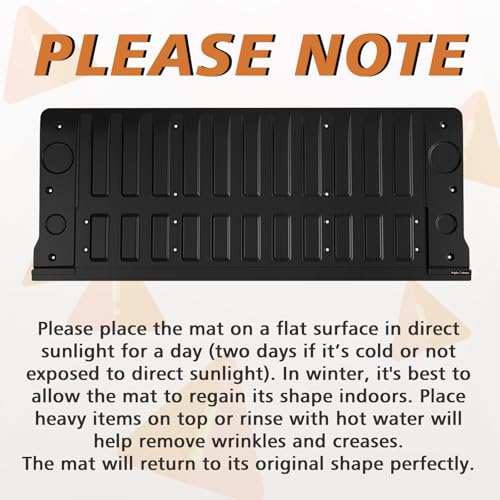 Image of TripleAliners Truck Mat Compatible with 2019-2026 Chevy Silverado & GMC Sierra 1500 Multipro Tailgate Accessories, Tailgate Mat Custom Fit All Weather Protection Pickup Liner, M-pro Tailgate Only