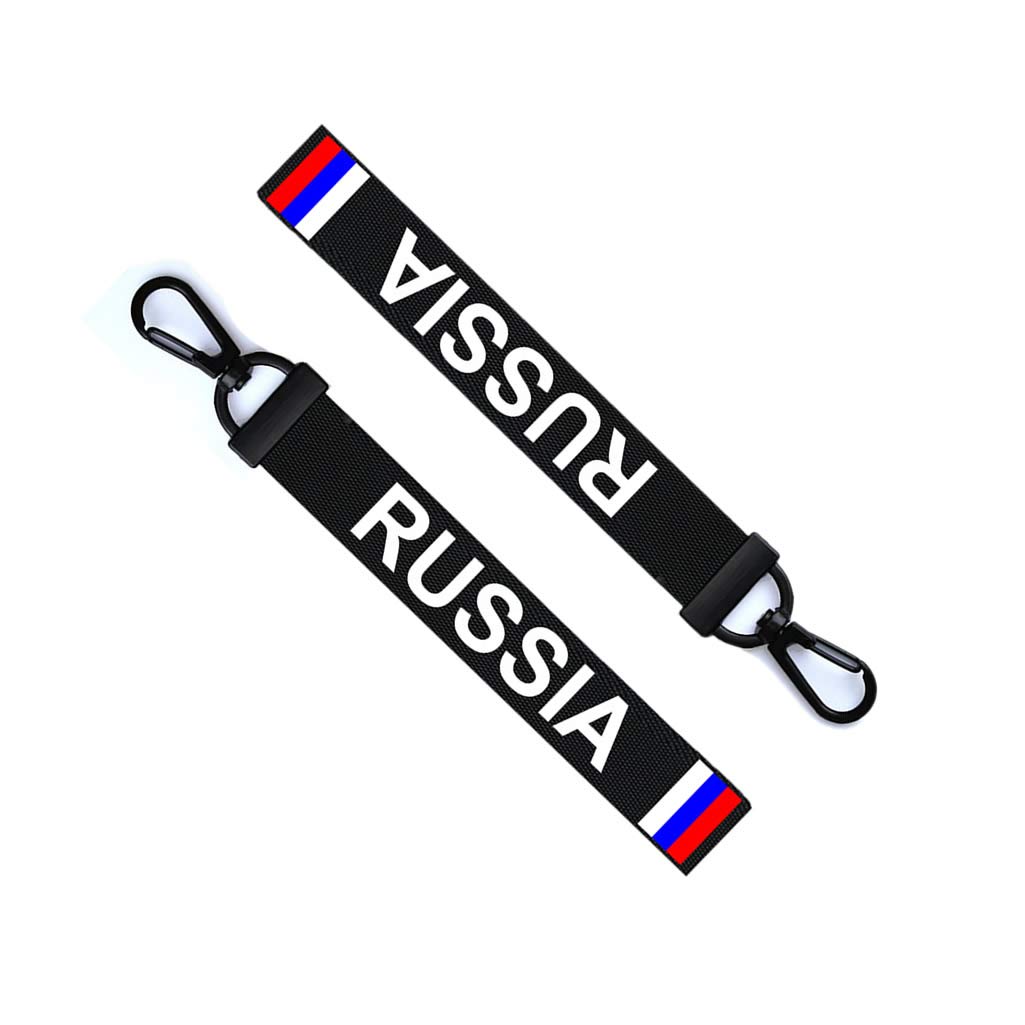 TENNER.LONDON Russia Key Tag key tag Luggage Tag Zipper Pull Keychain Bag Russian Flag Keyring