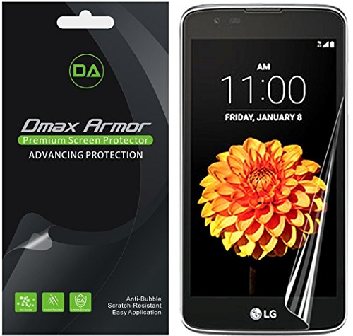[2-Pack] Dmax Armor for LG Treasure LTE Screen Protector, Full Screen Coverage (Edge to Edge) Anti-Bubble High Definition Clear Shield