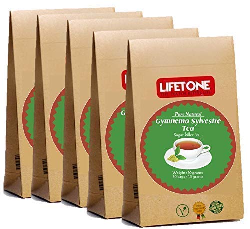 Gymnema Sylvestre Tea | Té Diabético | Té de hierbas de desintoxicación | 100 bolsitas de té