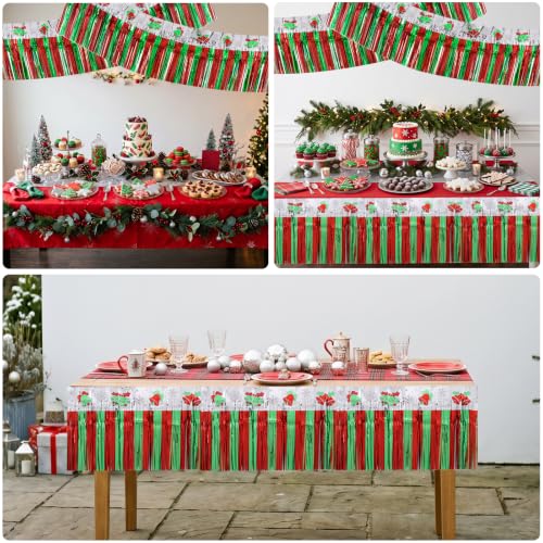 Image of BEISHIDA 3 Pack Bell Foil Fringe Garland 30ft Wall Tinsel Banner