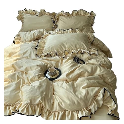 Housse de couette en satin style princesse parure de lit chic