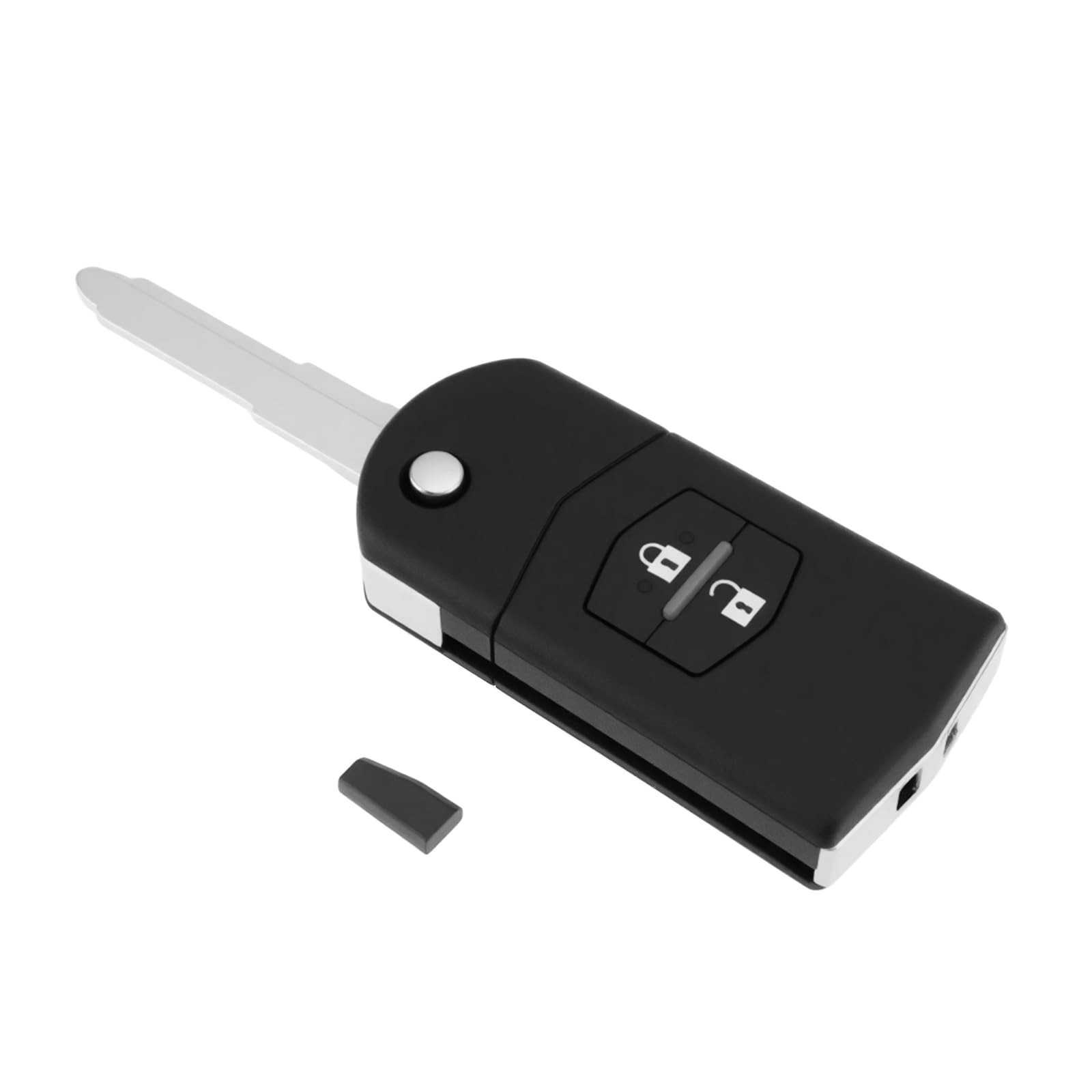Télécommande autoradio clé 4D63 puce 2 boutons 41781 Compatible avec Mazda 3 5 6 CX7 (Maz24R)