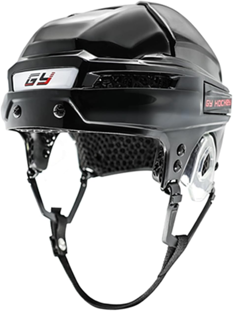 GY PH884D Ice Hockey Helmet: 3D-Printed Lattice Liner for Shock Absorption, Cold-Resistant PC Shell, TPU Ear Guards