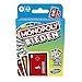 Monopoly Bühnen-Kartenspiel, Schnellspiel-Kartenspiel für 4 Spieler, Spiel für Familien und Kinder ab 7 Jahren