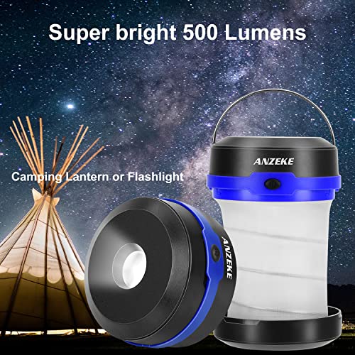 ANZEKE Lanterna da campeggio a LED a energia