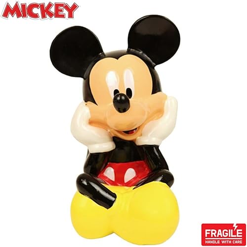 Miniatura 5 de Disney Mickey Mouse - Alcancía para niños y niñas, de cerámica, con tapón de goma