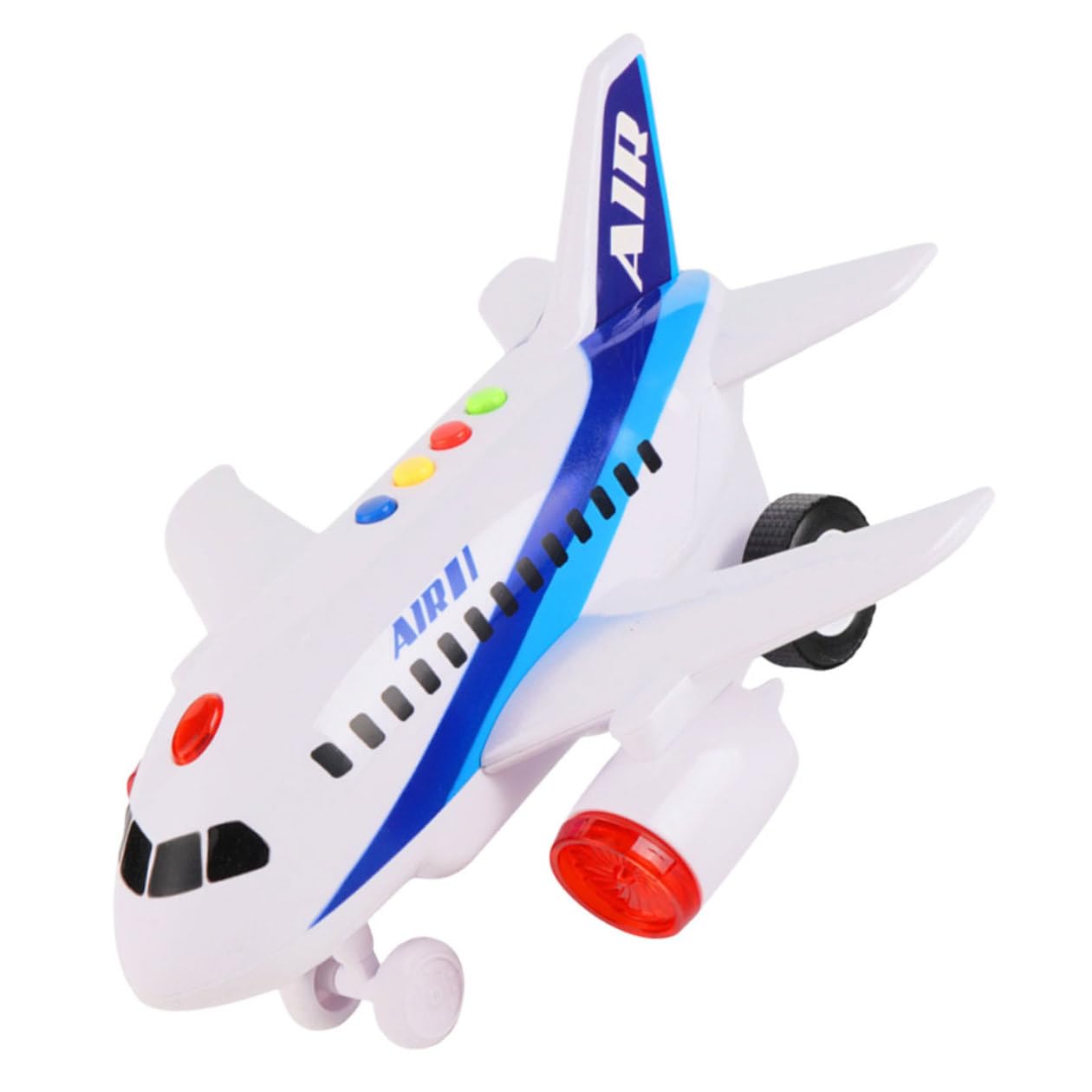 ifundom Avión de Juguete Inercial para Bebés, Modelo de Aeronave Giratorio sin Batería, Juguete Educativo para Desarrollo Infantil Luces, Adecuado para Pequeños y Recién Nacidos
