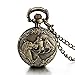 JewelryWe Orologio da Tasca Ragazzi Donna Uomo Collana con Ciondolo Disegno Cavallo
