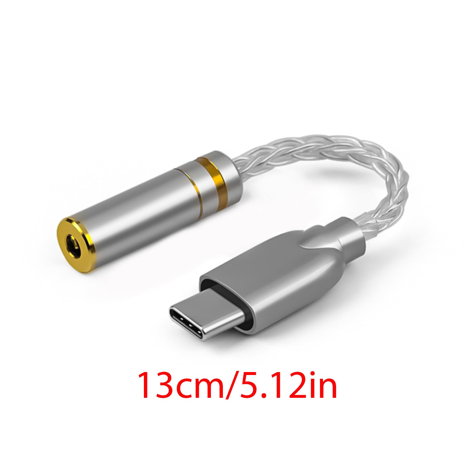 Adattatore audio da USB C a 3,5 mm/2,5 mm/4,4 mm Tipo C per cuffie stereo Dongle cavo amplificatori per cuffie per telefono