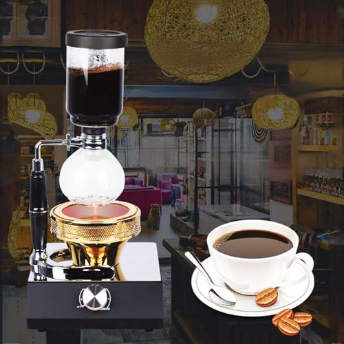 Cafetera sifón para 3 tazas con control termostático