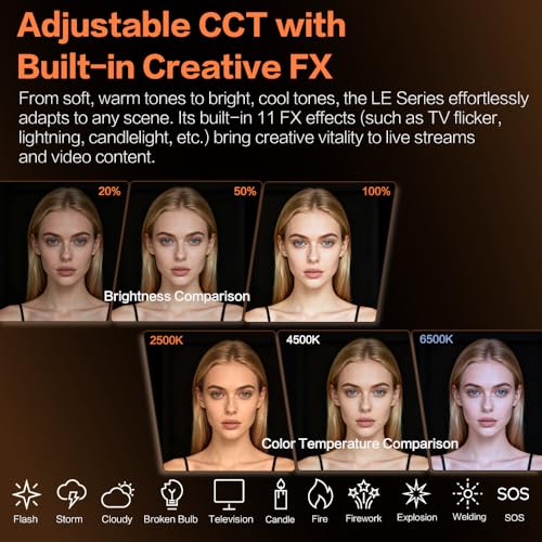 Image of Godox LE200Bi Godox Light Kit 220W Bi-Color LED Video Light