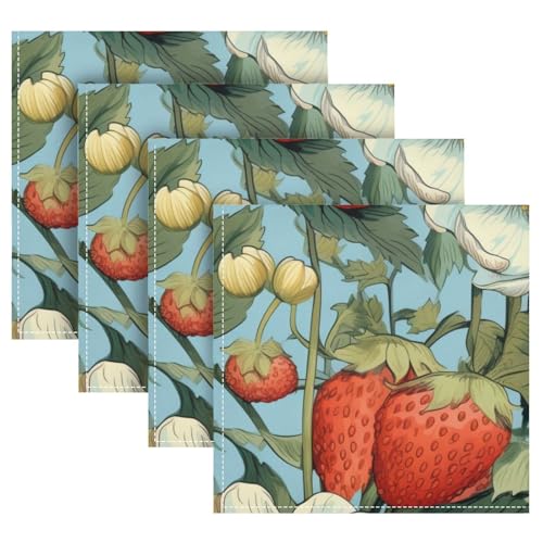 Servilletas de Tela ALAZA Set x4 Multicolor 50.8x50.8 cm miniatura 5