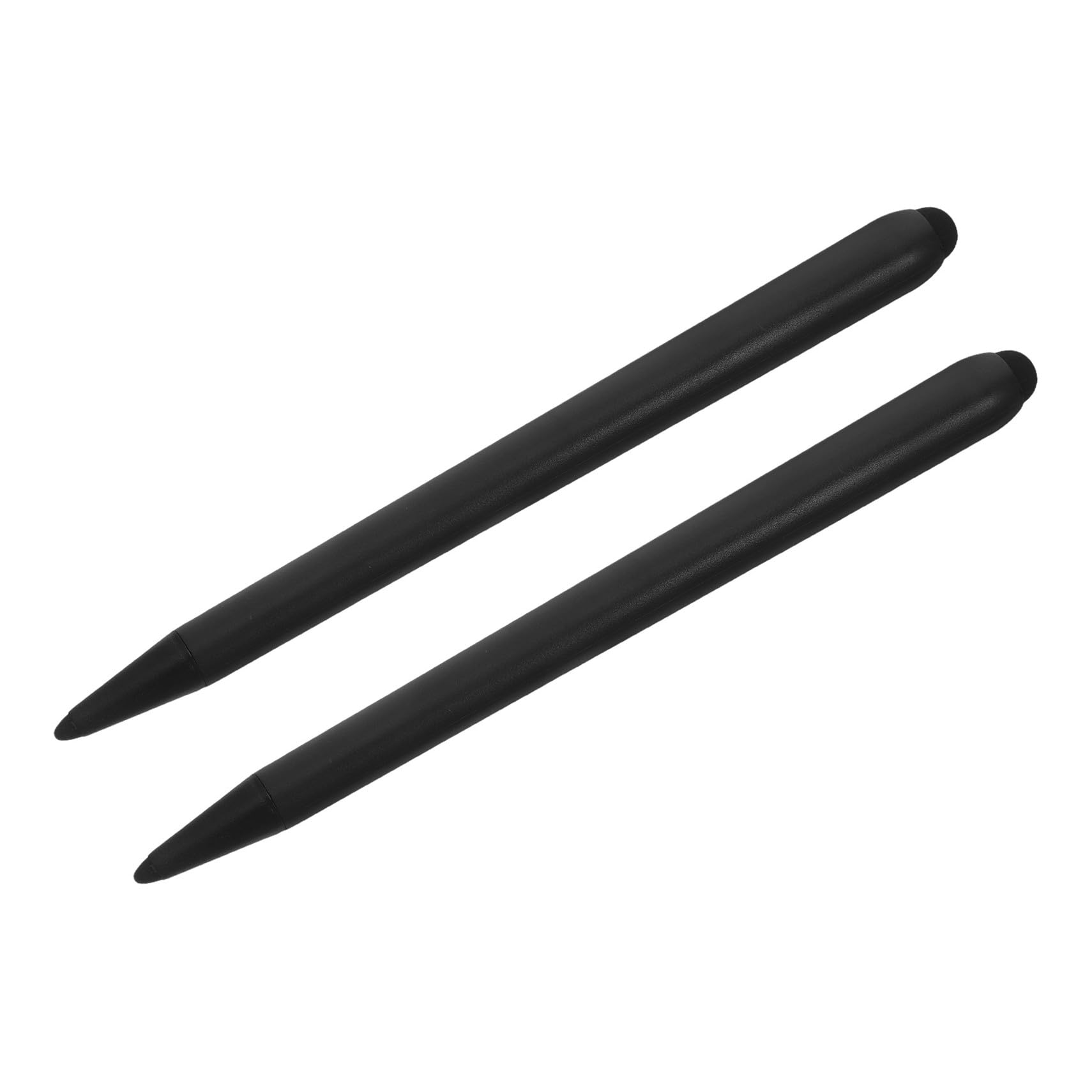 Stylet Tactile pour Écran 2 Pièces Noir Abs à Double Pointe