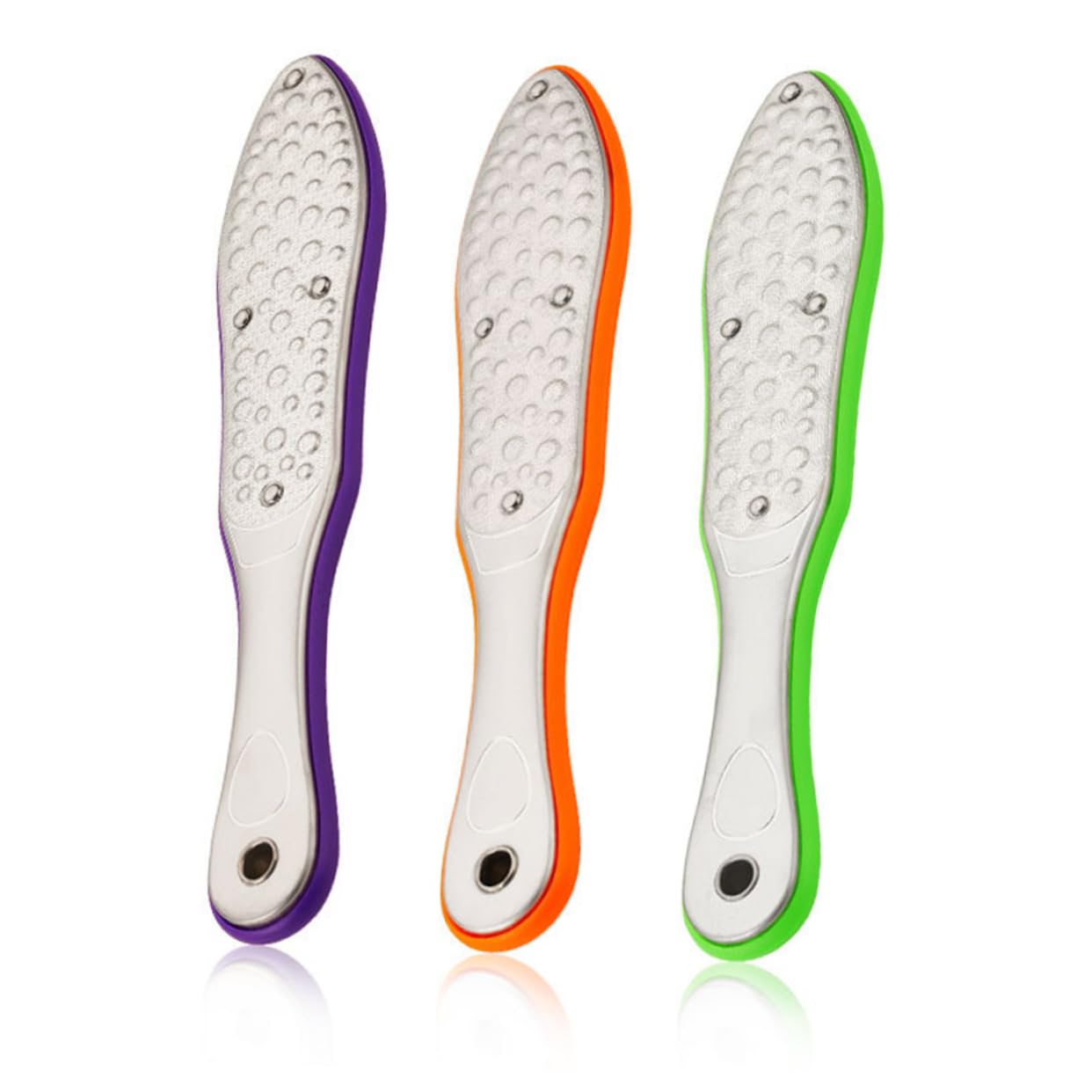 Housoutil 2pièces Râpe à Pied Acier Outil Exfoliant Pour Pédicure Élimine Peaux Mortes Et Callosités Couleur Aléatoire