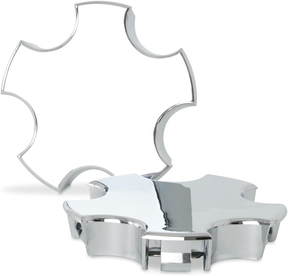 C8 Corvette Wheel Center Cap Black/Carbon Flash with Flags