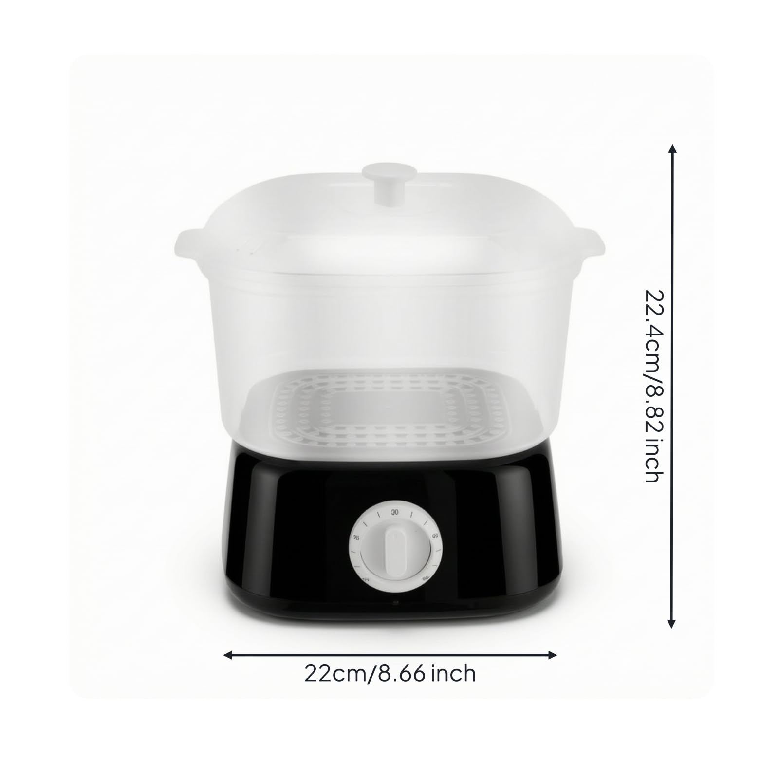 Sharplace Facial Care Heater Gesichtssauna Dampfgerät Heiztopf Handtuchwärmer mit Herausnehmbarem Einsatz aus PP Material Und Drehregler für Kosmetikstudio Spa Zuhause, Schwarz, Europäische Norm EU