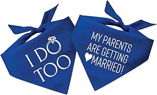 My Parents are Getting Married & I Do Too Dog Bandana Set (Contains Two Bandanas)