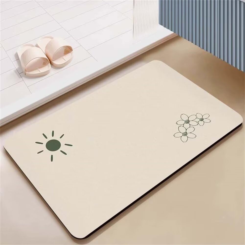 Tapis de douche antidérapant 60x90cm super absorbant et lavable