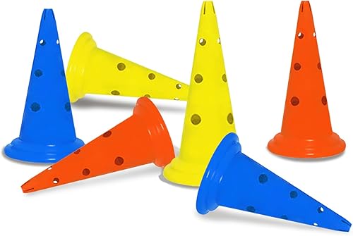 TNZMART Conos de entrenamiento de fútbol, conos de tráfico de plástico, para entrenamiento deportivo, agilidad, marcador de conos para juegos de